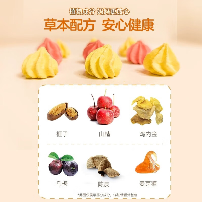 朕皇北京同仁堂宝塔糖塔塔糖鸡内金儿童驱虫蛔虫呵护脾胃开胃40g 独爱装【5盒装】