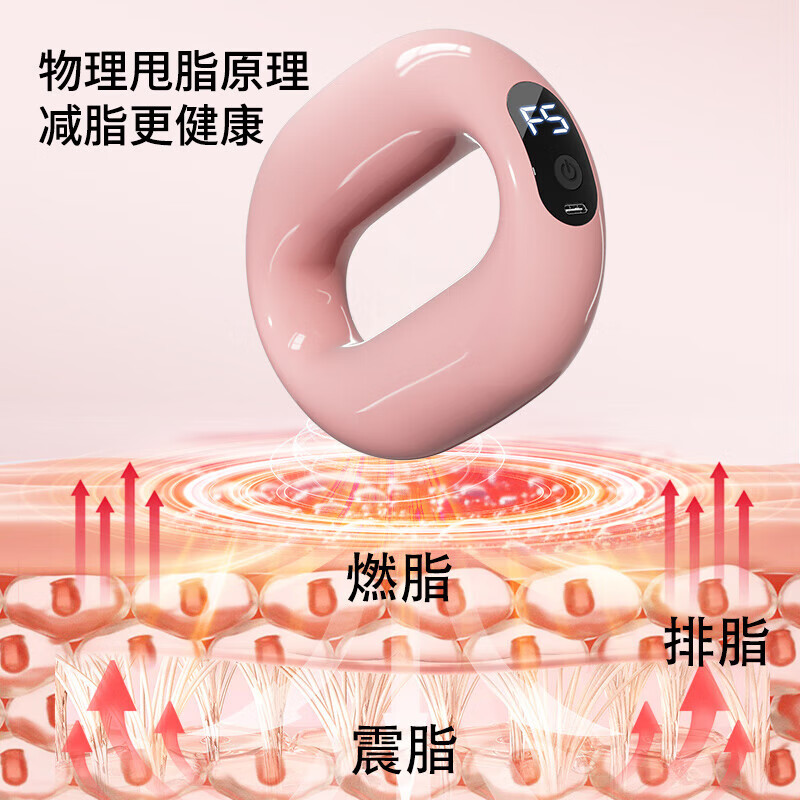 飒望【德国】筋膜环筋膜枪甩脂机瘦肚子懒人减肥神器专业腰部腹部甩脂按摩全身甩脂机暴汗抖抖机 科技白豪华款【8H续航/燃脂塑形】 全网热销