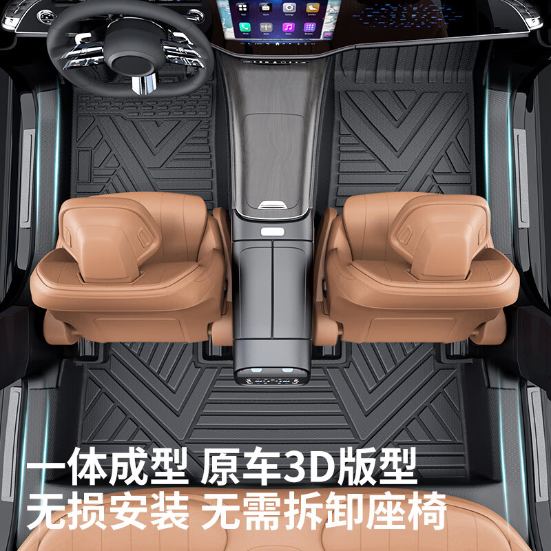 车丽友适用小鹏M03脚垫 TPE脚垫【全包门槛】+星空毯咖(商务搭档) 小鹏MONA M03(24-25款)