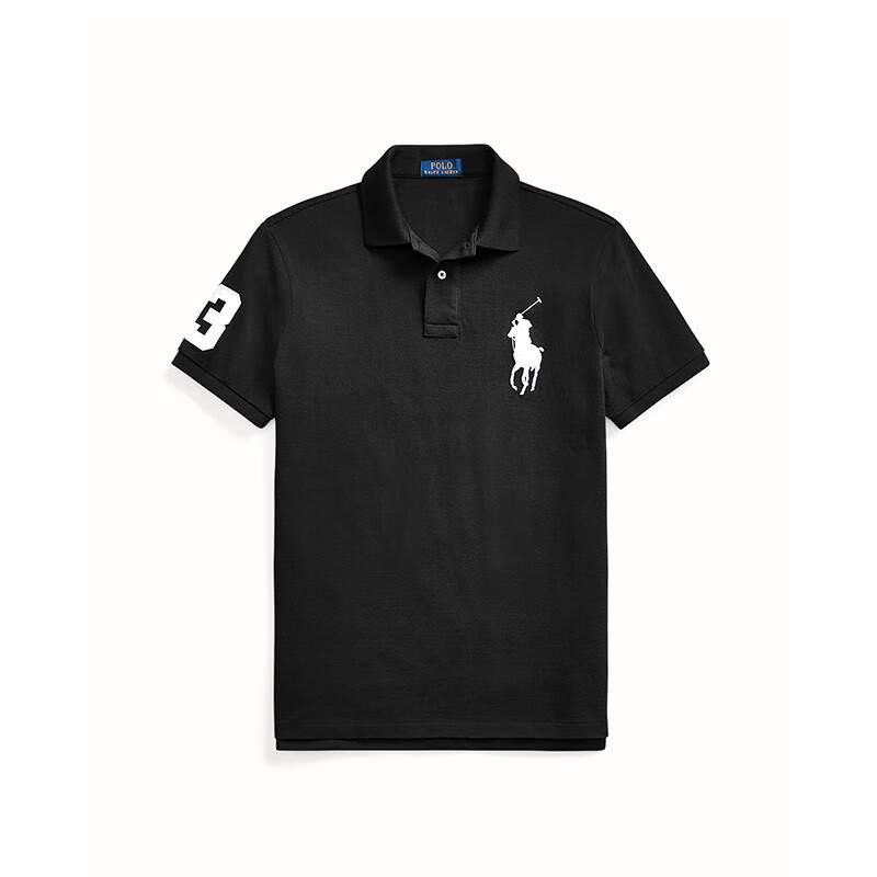 Polo Ralph Lauren拉夫劳伦早春季新款休闲男短袖t恤polo衫710688969修身 黑色 XL