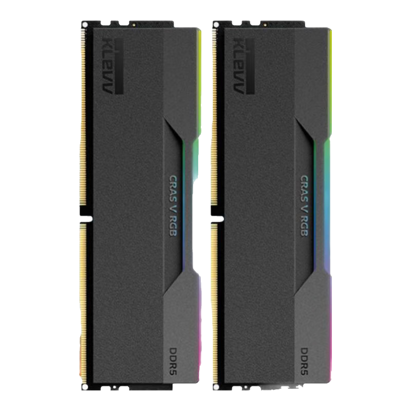 科賦新品雷霆 V/炎龍V 32G/64G 6000 C28 海力士ADIE顆粒 黑 白色臺式機DDR5內存條  電競馬甲/RGB燈條 炎龍V 16G*2 6400 C30 A RGB黑