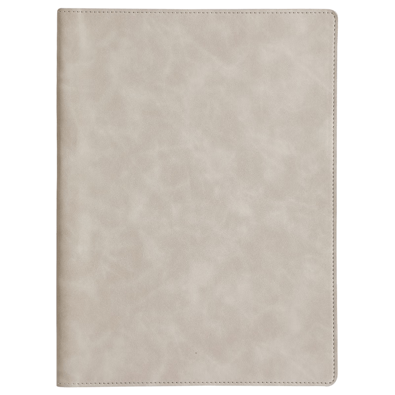 法拉蒙（faramon）A4文件夾多功能資料夾皮質(zhì)商務(wù)經(jīng)理夾銷售夾墊板合同簽約本寫字板夾談單本 灰色