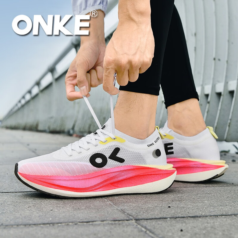 ONKE新款运动鞋女鞋春季透气轻便网面防滑减震健身休闲运动跑步鞋男 朝日 男女款 40