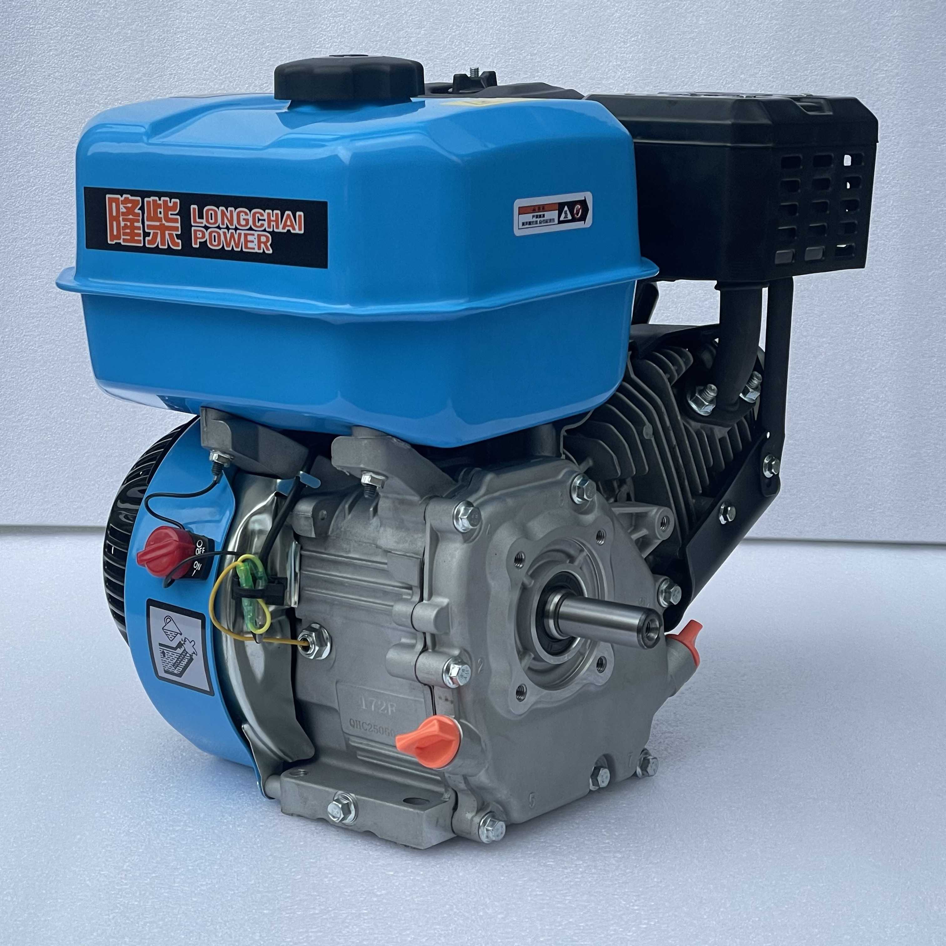 航天巴山（AEROBS）小型單缸170F汽油機(jī)水泵打谷微耕旋耕動力機(jī)頭 7.5馬力花鍵發(fā)動機(jī) 正宗172F平鍵軸(9馬力)-手啟動