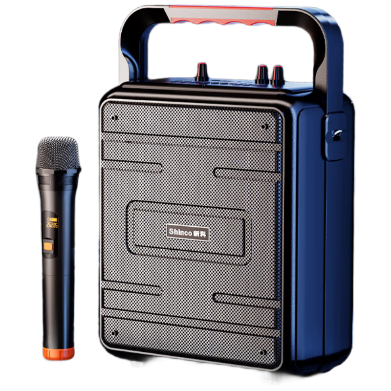 新科 D88 無線音箱戶外大音量廣場舞音響小型家用收音機(jī)手提便攜式帶麥克風(fēng)地攤擺攤喇叭