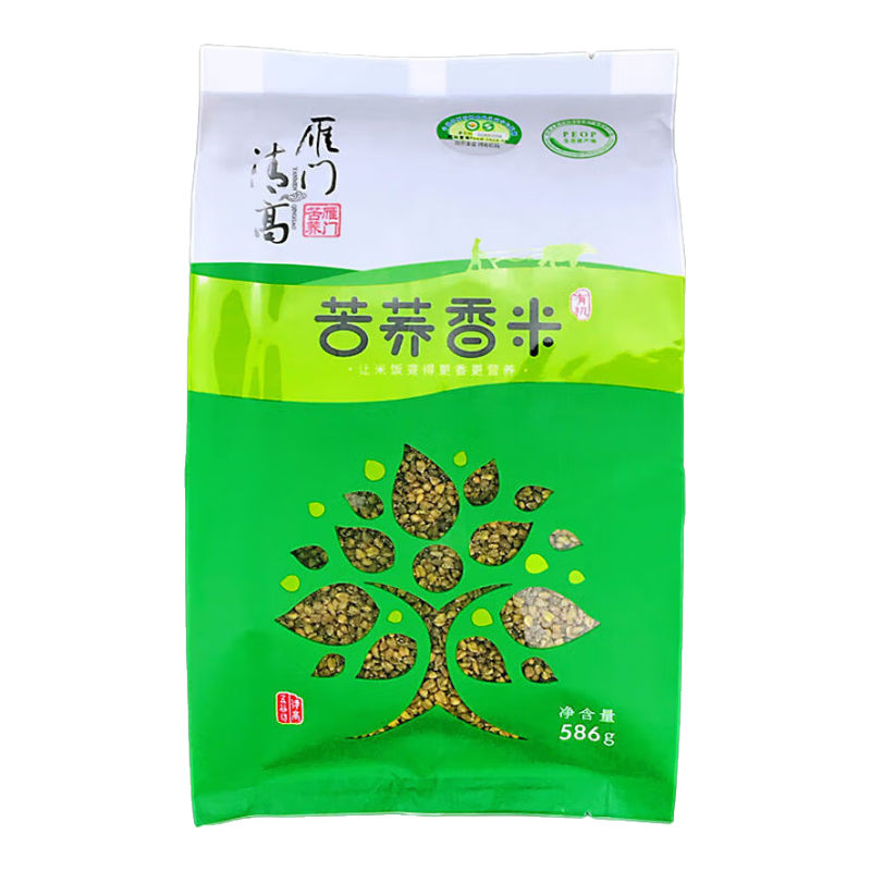 雁門清高苦蕎香米 586g 黑苦蕎米粗糧米蕎麥米山西特產(chǎn)五谷雜糧 雁門清高苦蕎米 586g苦蕎米：1袋