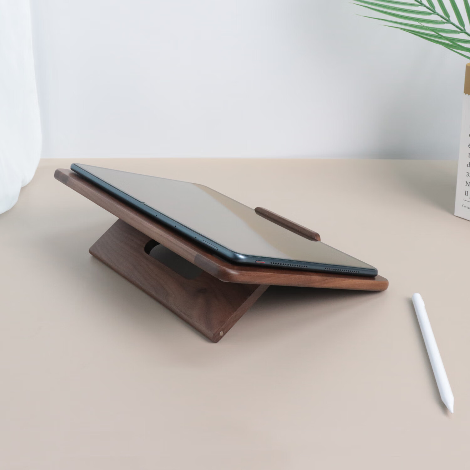 GNOVEL平板支架笔记本电脑支架办公轻奢全实木便携底座适用苹果华为小米【三档增高/镂空散热/折叠便携】