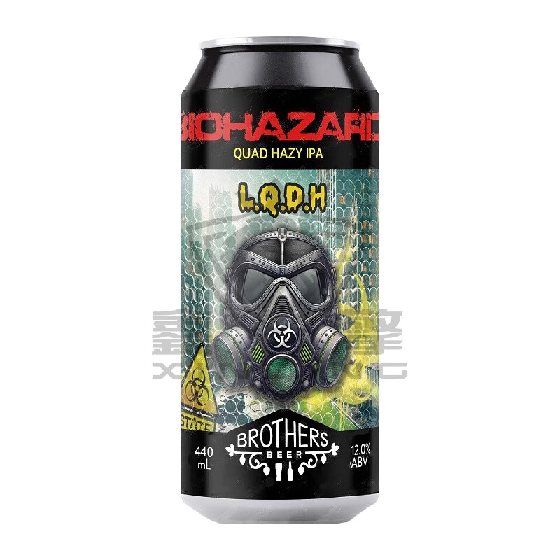 奇异兄弟新西兰进口精酿啤酒 西海岸 双倍 三倍浑浊IPA啤酒 酒花入侵 440mL 1罐 四倍浑浊IPA