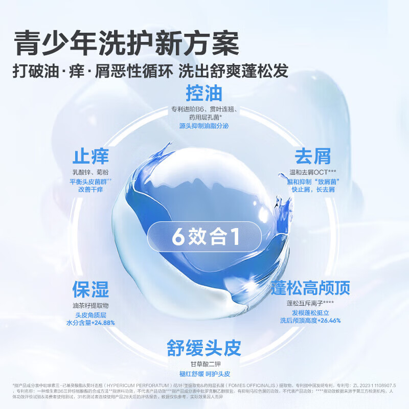 红色小象青少年去屑洗发水深层洁净控油学生女孩男大童洗发乳蓬松清爽止痒 【青少年专研】洗发水400g