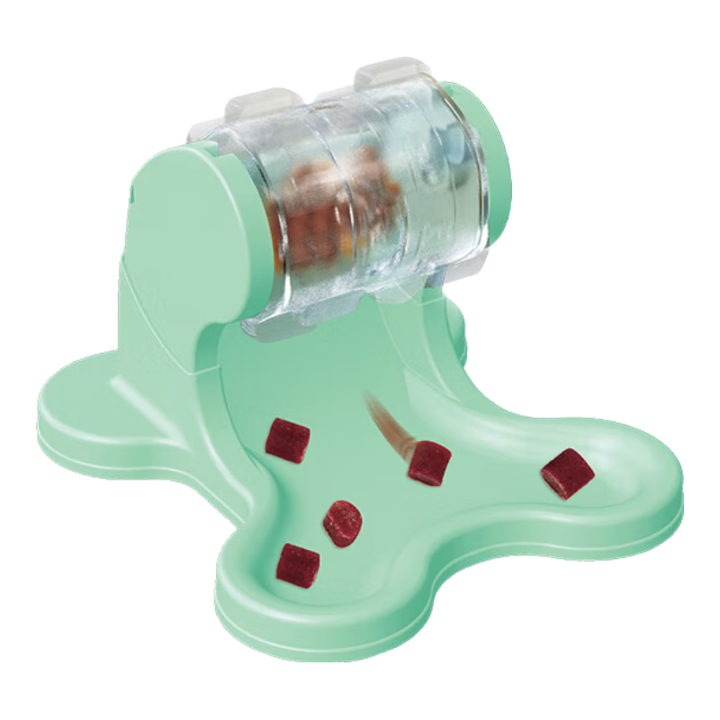 多格漫日本进口猫咪狗狗漏食进食器 宠物用品哆噜哆噜益智玩具 绿色 猫用