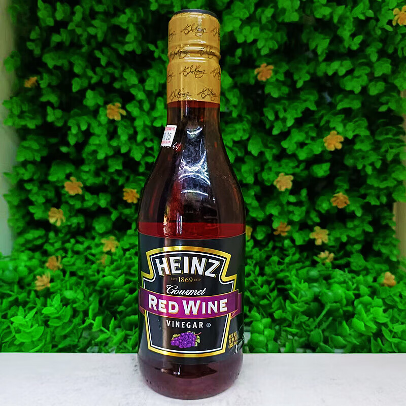 亨氏紅酒醋水果沙拉涼拌菜調(diào)味料HEINZ RED WINE VINEGAR進口白醋 25.09.09紅酒醋RED WINE