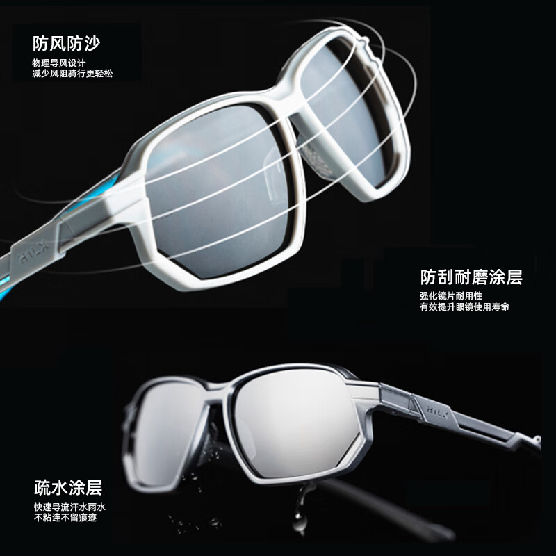 HILX加拿大运动眼镜太阳镜防风骑行墨镜马拉松偏光近视定制Syndicate 【非偏光款】Syndicate-C4