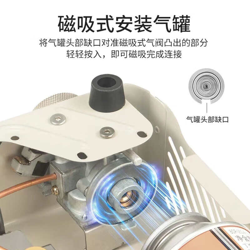 布比克(BUERK)户外便携卡式炉炉具家用火锅炉燃气炉煤气卡磁炉瓦斯炉 马卡龙卡式炉+升级收纳盒+4气 无规格