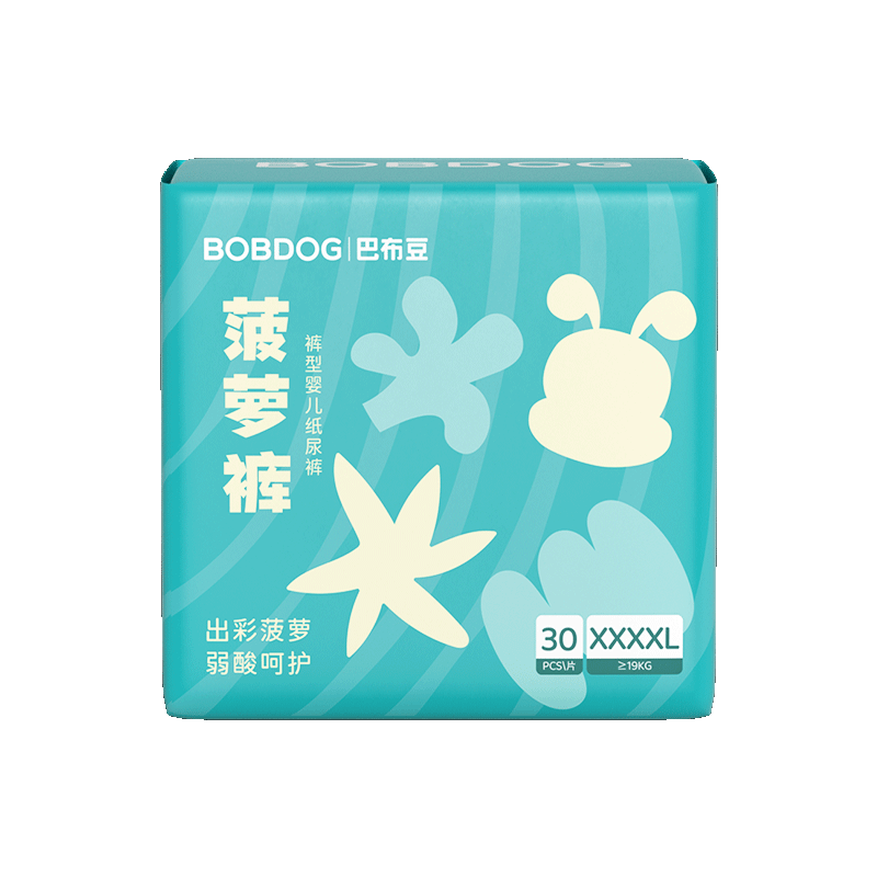 PLUS会员：巴布豆 新菠萝拉拉裤 任选4件