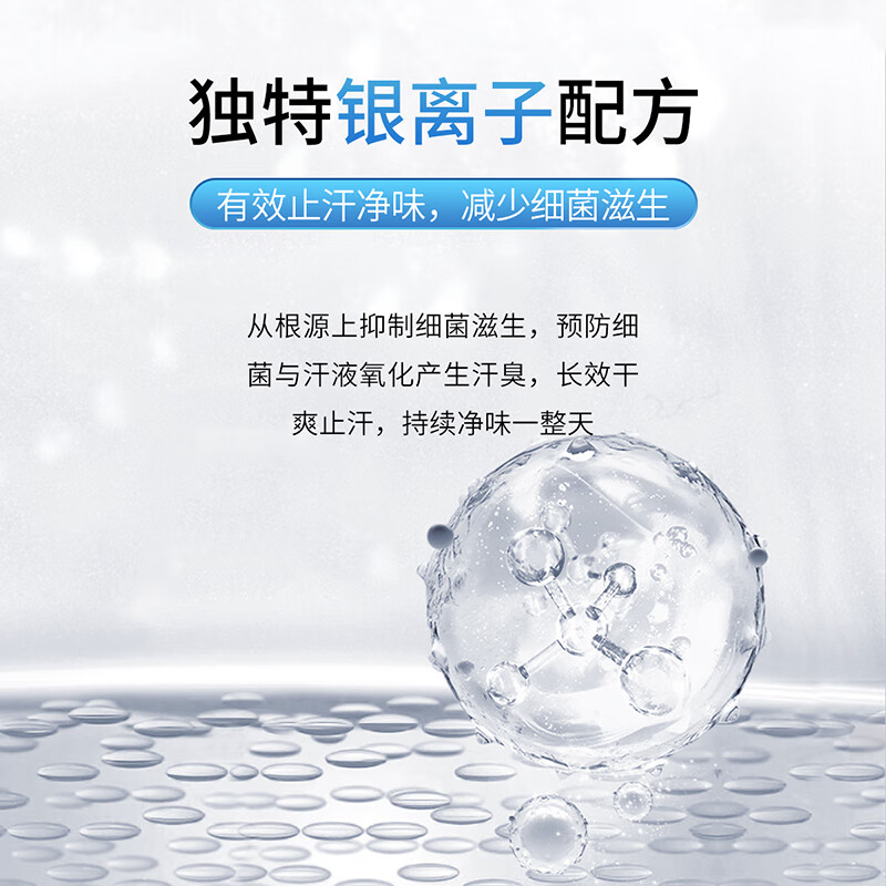 妮维雅(NIVEA)原装进口男士抑汗爽身走珠腋下香体止汗露祛异味汗臭狐臭 银离子防御系列 50ml