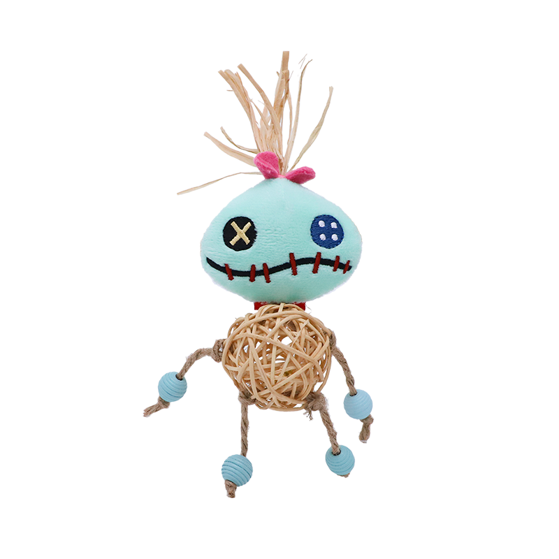 貴為史迪奇藤球鈴鐺小金貓玩具寵物用品小貓咪玩具逗貓棒迪士尼授權