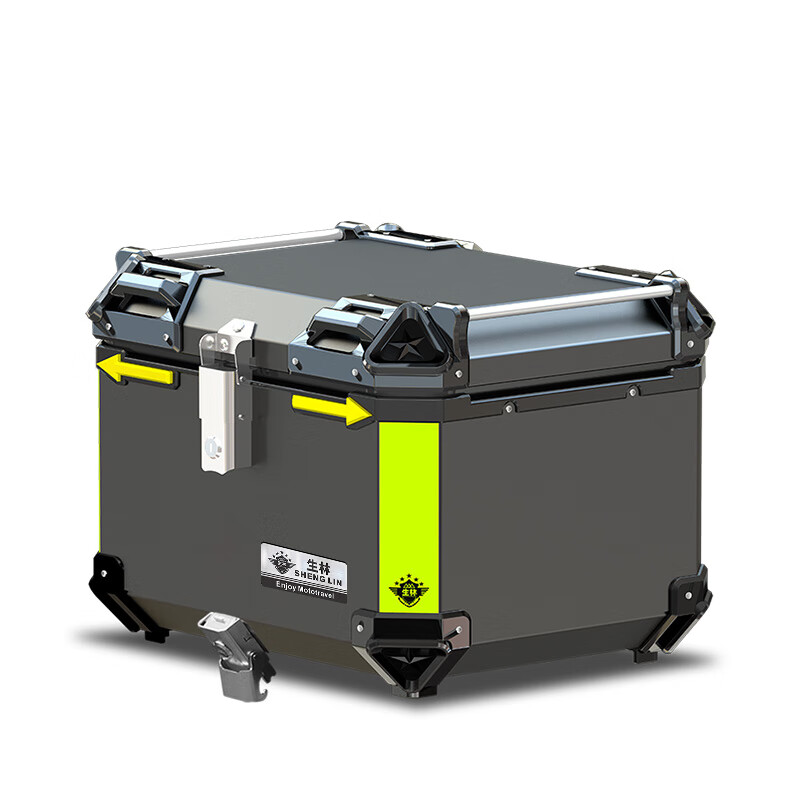 生林（SHENGLIN）摩托車鋁合金三箱適用于鈴木DL1050XT側(cè)邊箱DL650后備箱尾箱 黑色尾箱43L_內(nèi)襯+底板+靠背_需
