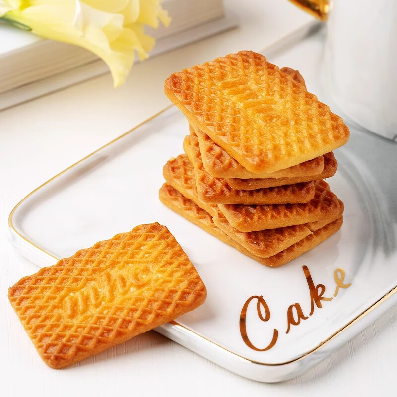 不多言整箱250包 牛奶饼干特浓牛乳特仑酥曲奇奶香散装小零食单独小包装 【1箱/500g/约50包】牛奶饼干