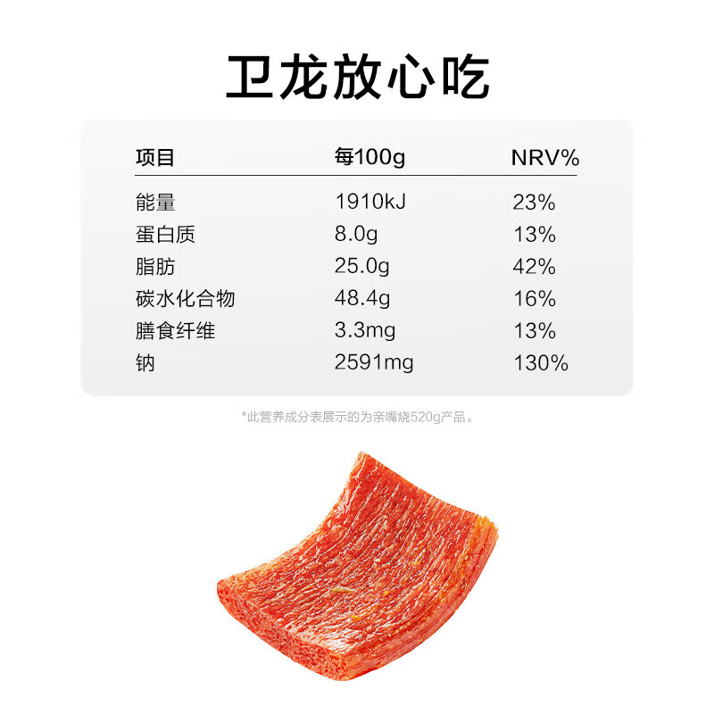 食怀卫龙亲嘴烧辣条520g豆干小零食怀旧小吃生日礼物女休闲零食