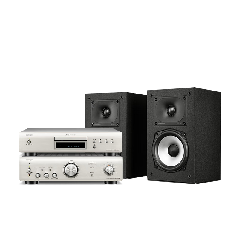 天龍（DENON）PMA-600+DCD-600+MXT15 功放CD播放機(jī)音響音箱藍(lán)牙HIFI發(fā)燒書架影院音響