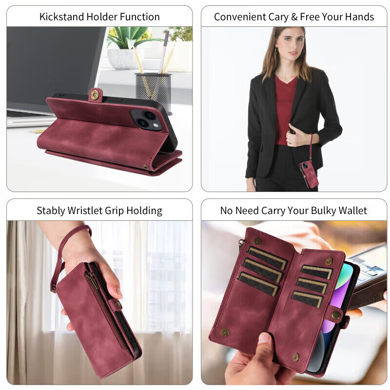 机旺马适用于华为畅享70x手机壳翻盖钱包款60ultra优畅享50pl 华为畅享70 黑色