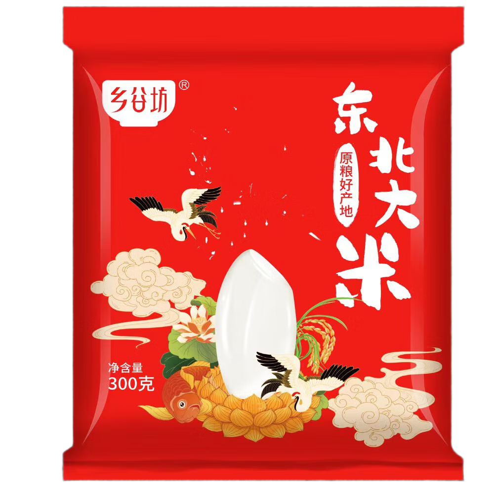 乡谷坊东北大米300g珍珠米圆粒粳米新米寿司米 东北大米300g