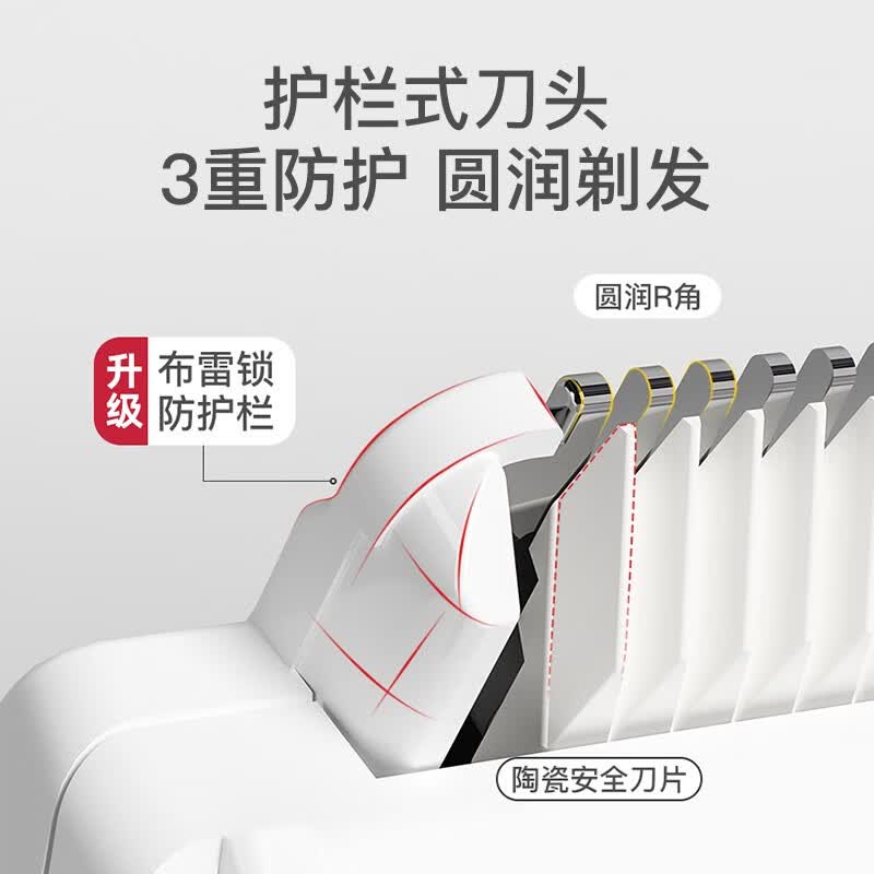 SUPER mama婴儿理发器低音剃头推子宝宝理发神器婴幼儿童电推剪充电自动吸发 吸发静音【豪华套装-一代刀头】