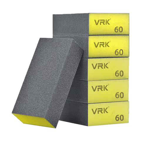 VRK海綿砂塊60目砂紙打磨拋光除銹金屬塑料模型打磨砂塊10個(gè)