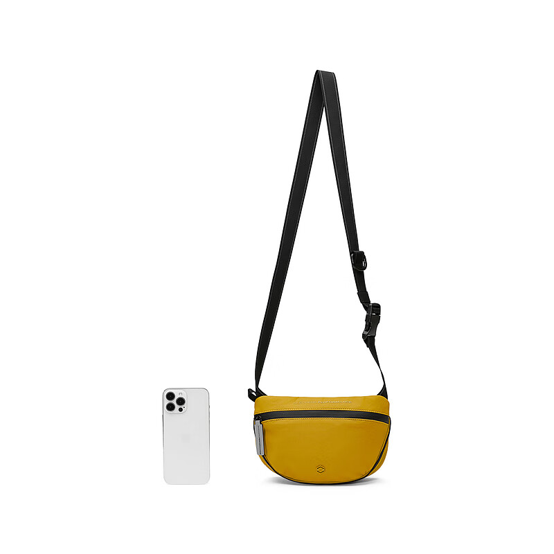 斯凯奇（Skechers）夏季男女同款运动斜挎包防沾水面料金属单肩包 金香色/04HW 均码