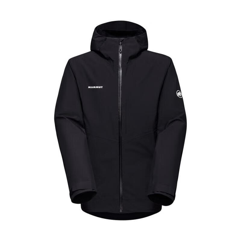 猛犸象（MAMMUT）男沖鋒衣防水戶(hù)外服裝 防風(fēng)登山服戶(hù)外探險登山 black XS