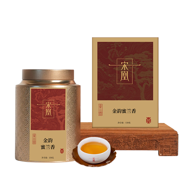 宋凰烏龍茶經(jīng)典金韻鳳凰單樅潮州單叢蜜蘭香特級(jí)150g中火罐裝茶葉送禮