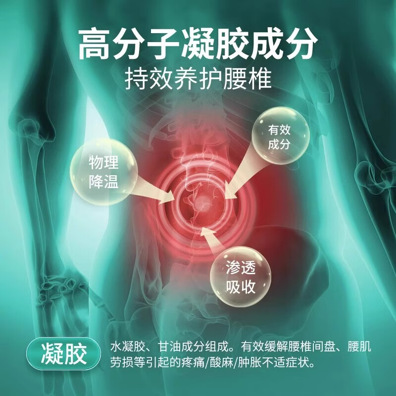宝元堂腰椎部位医用疼痛凝胶腰椎间盘突出冷敷 八盒