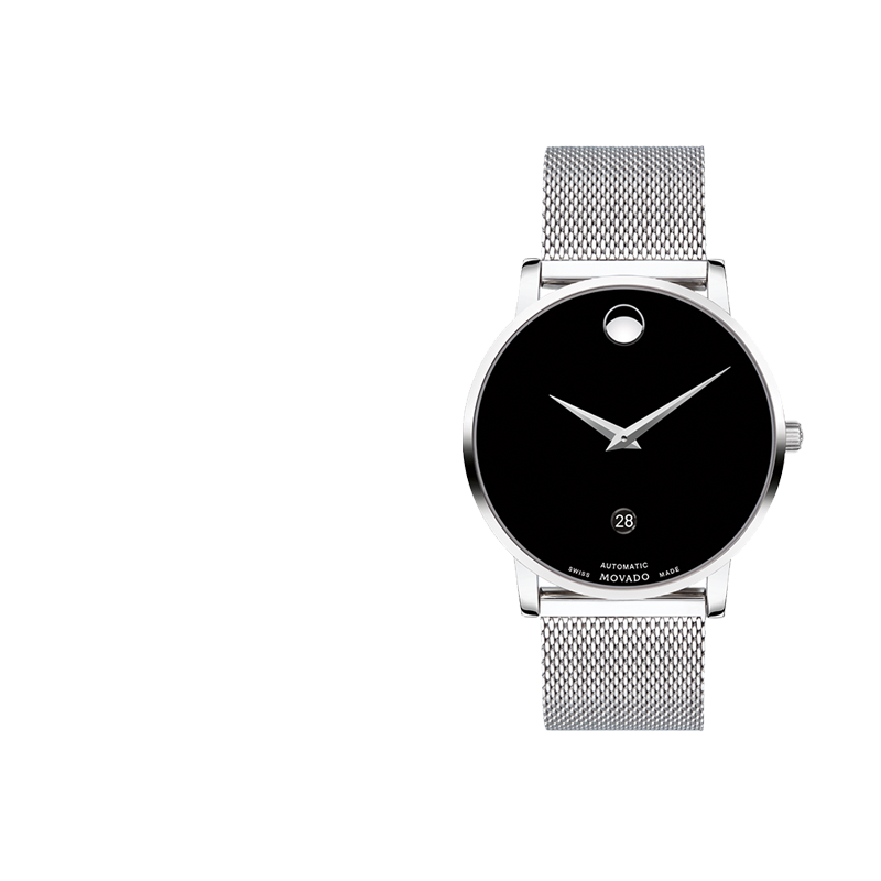 摩凡陀（Movado）瑞士手表 全自动机械男表 轻奢钢带名表 博物馆系列 0607567