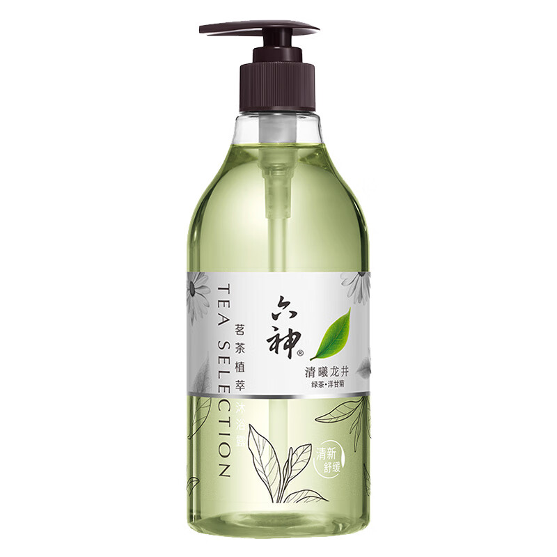 六神茗茶龙井（绿茶+洋甘菊）475ml*1清洁舒缓香氛沐浴露 茶香 475ml