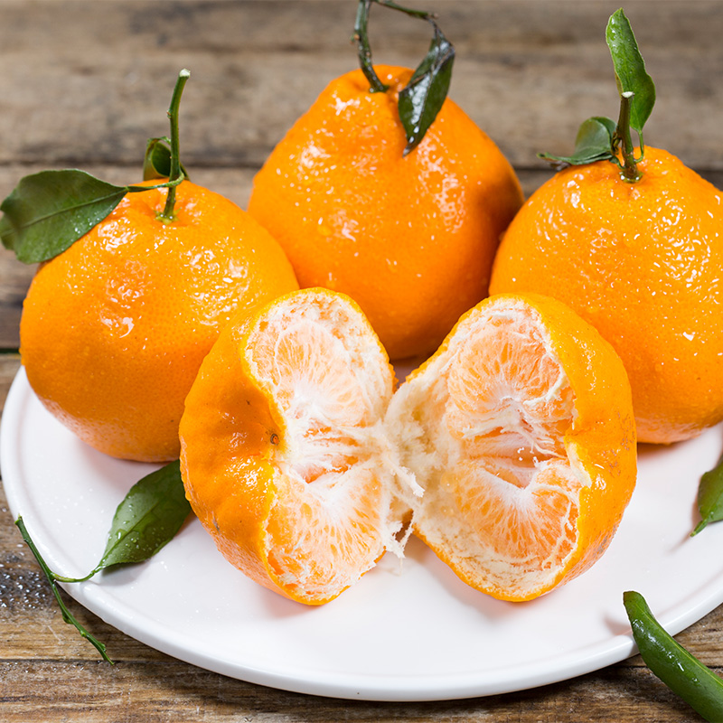 京世泽 四川青见柑橘橙 新鲜当季水果 橙子 带箱约10斤65-70mm净重8-9斤