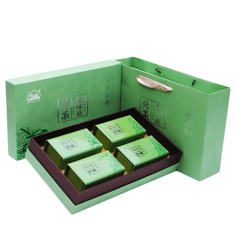 日照綠茶茶葉2025新茶百滿綠色認(rèn)證濃香型板栗香250g老味道禮盒山東特產(chǎn)