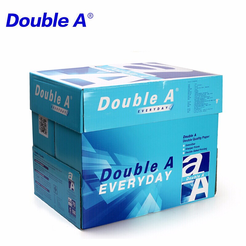 Double A 达伯埃 A4 打印纸/复印纸 泰国原装 打复印纸 10整箱套装 A4 70g 10箱装