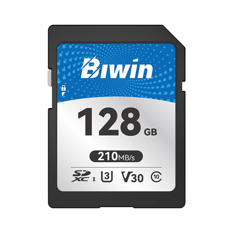 佰维（BIWIN）128GB SD存储卡 U3 V30 相机内存卡 高速sd卡大卡 4K超高清拍摄 读速210MB/s 写速 70MB/s