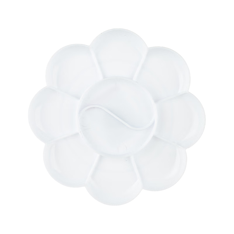 晨光(M&G)文具10格塑料梅花型小号水粉颜料调色盘调色盒调色板调色碟女孩速写生日礼物 APE97708