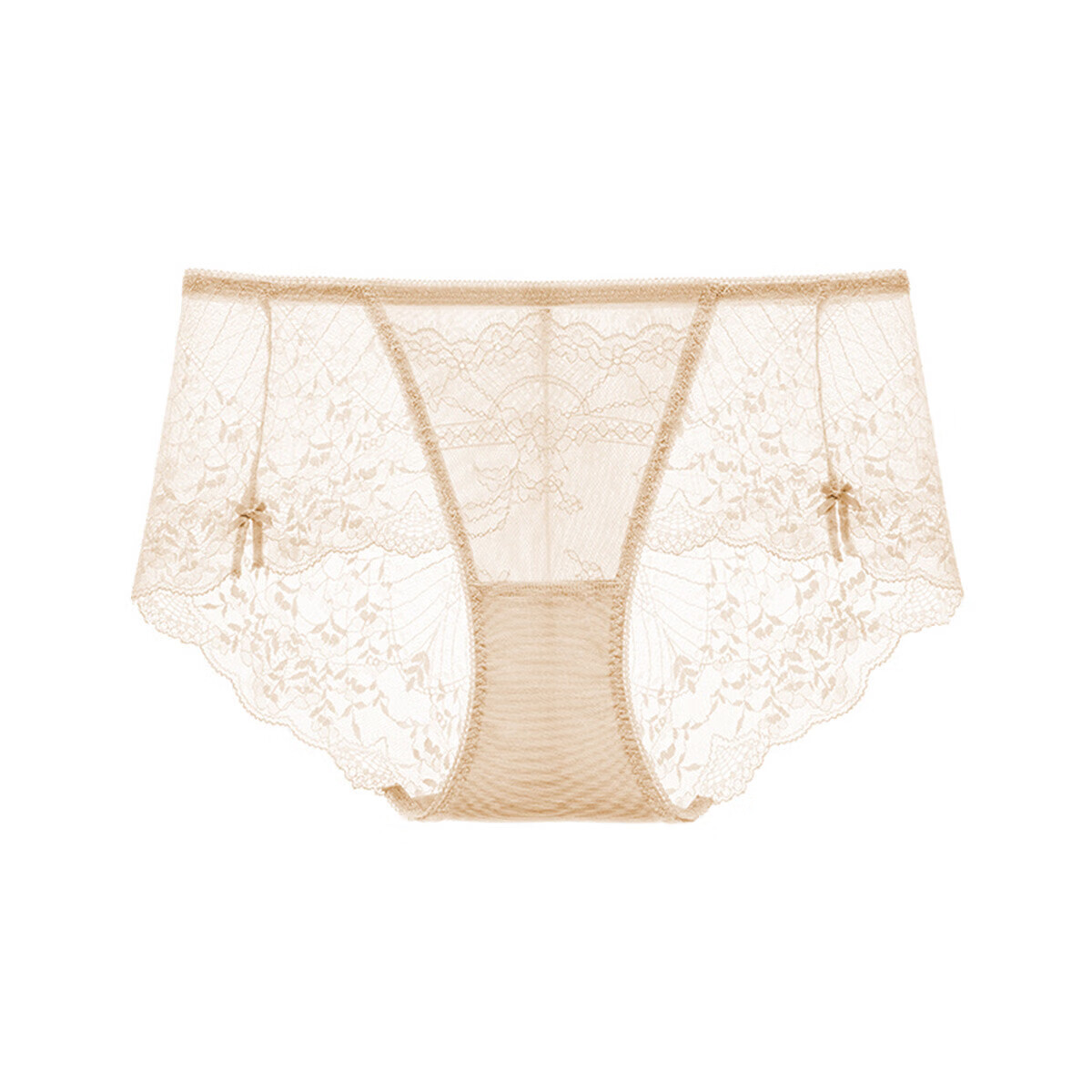 曼妮芬舒适包臀中低腰低脚裤性感蕾丝女士内裤轻薄底裤