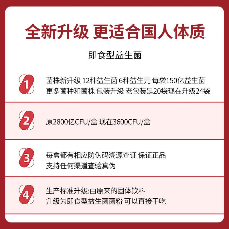 修正修益升益生菌粉【3600亿活菌】即食型益生菌成人修益升顺丰包邮 成人修益升益生菌粉4盒