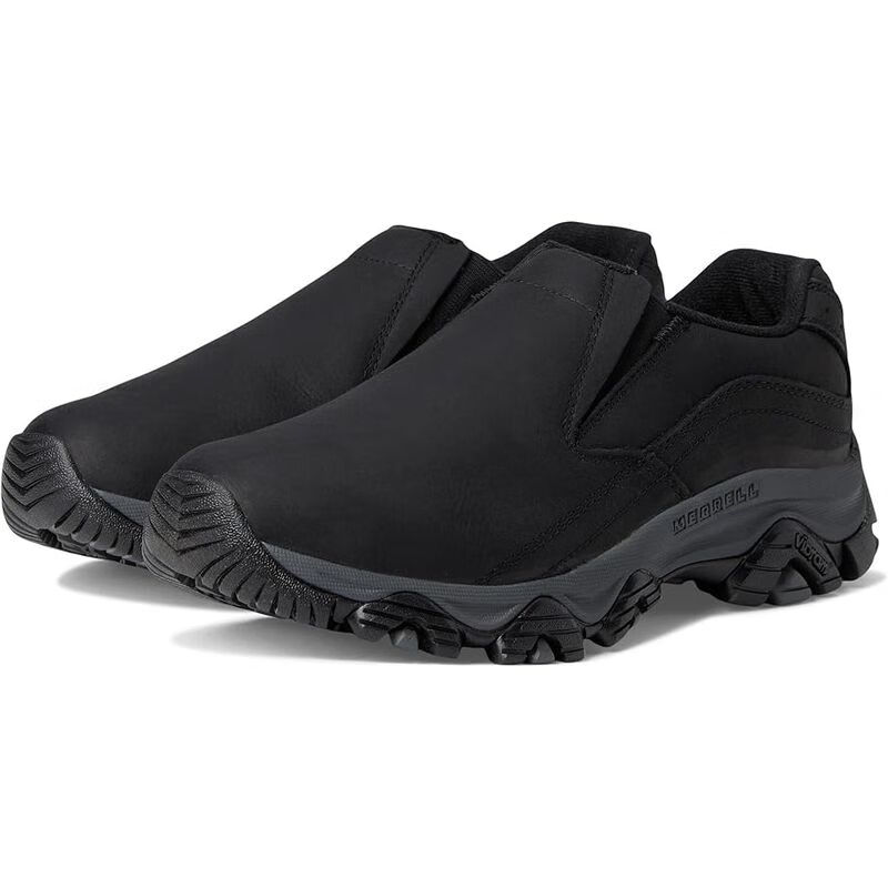 Merrell迈乐男鞋徒步鞋Moab系列户外休闲鞋缓震登山鞋运动鞋夏季透气抓力 黑色Black 40 码/美码7