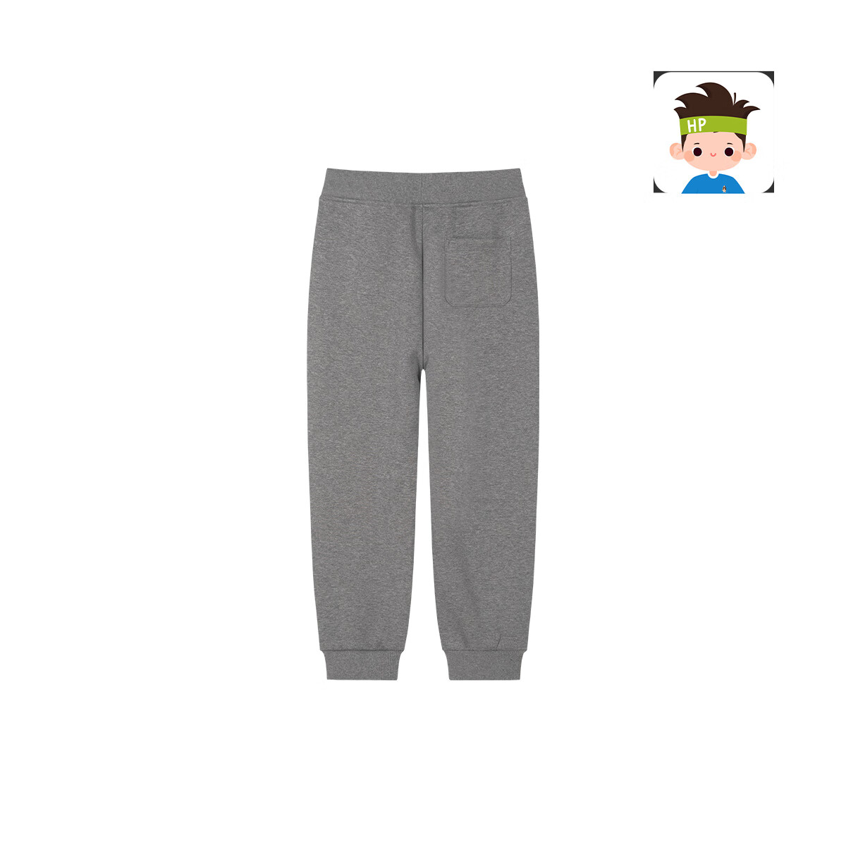 暇步士(Hush Puppies)【一体绒】童装儿童长裤男童秋季新款经典新款裤子舒适简约感 中花灰 110 cm