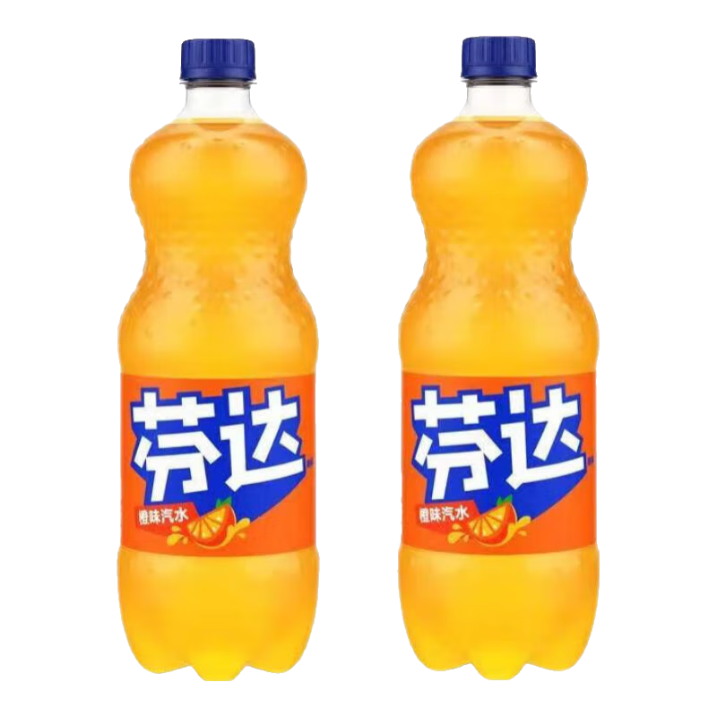 可口可乐（Coca-Cola）Fanta芬达橙味汽水 碳酸饮料300ml瓶装 芬达1L*2瓶