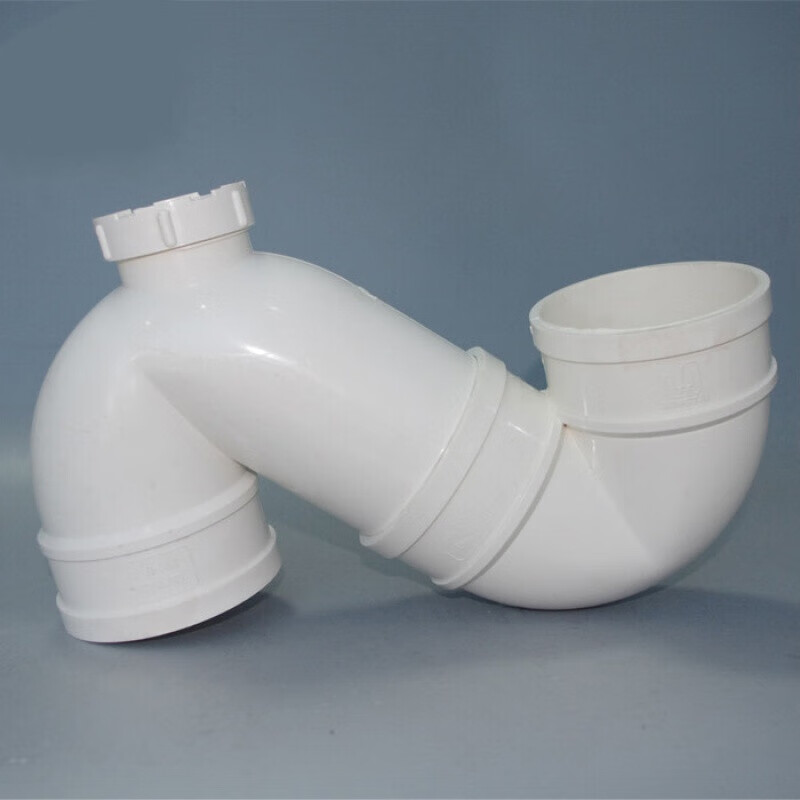 pvc存水弯 135度s型弯 防臭弯头带检测口 50 75 110 160 200 50 s套弯