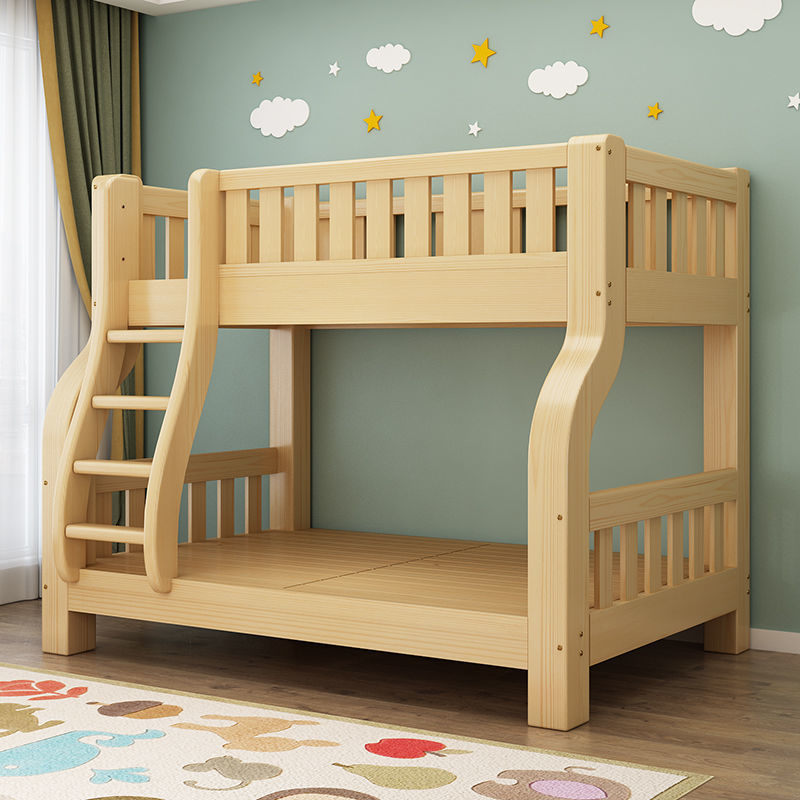 架子床上下铺成人上下床双层床成年多功能双人高低床床上下铺木床 爬