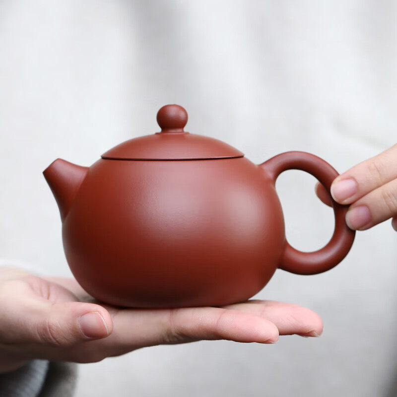 京峰阁功夫茶具套装 高档轻奢紫砂壶整套 宜兴原矿纯全手工西施壶泡茶壶 西施紫砂壶套装【吴亚维】 6人饮 10件