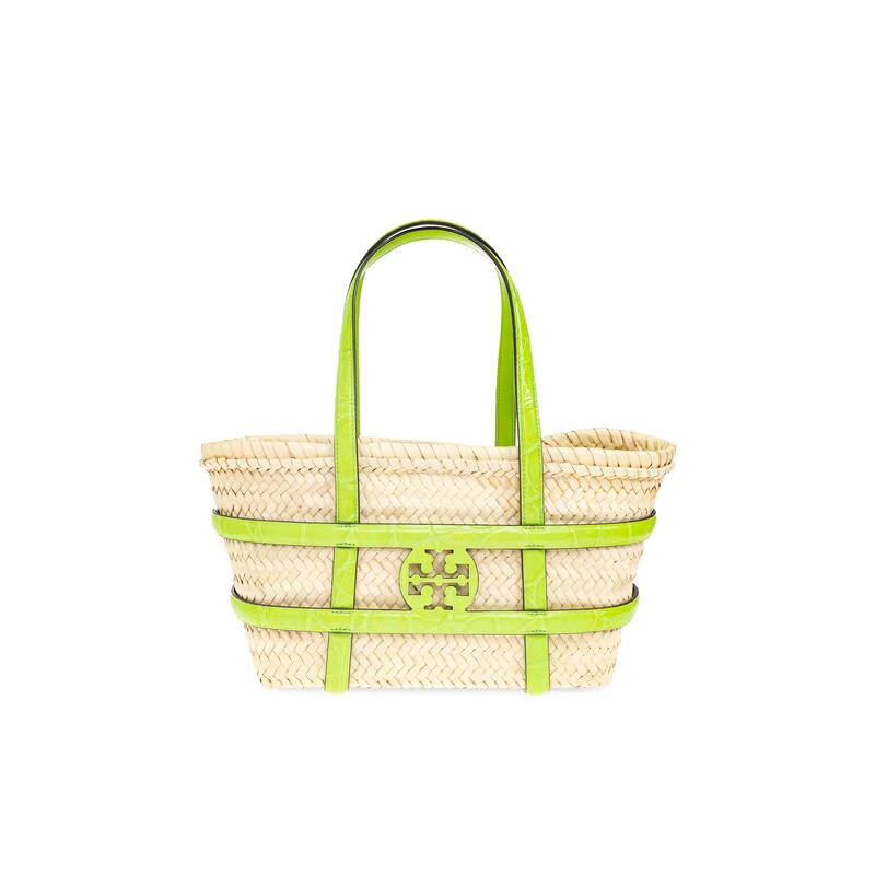 湯麗柏琦（Tory Burch）女手提包獨特設計編織包Ella Small寬敞實(shí)用休閑包日常出行戶(hù)外活 乳白色 TU