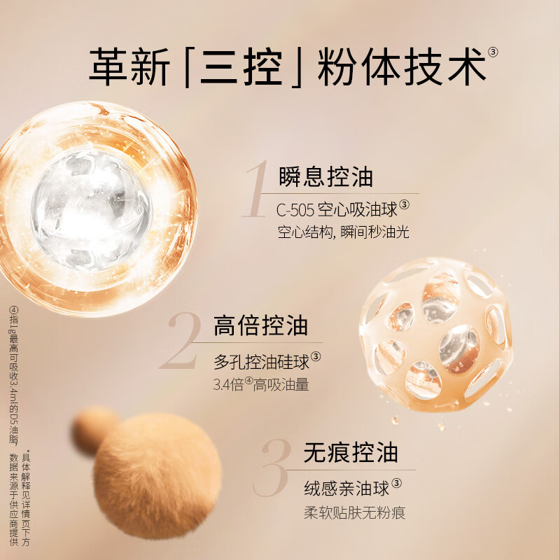 卡姿兰（Carslan） 小夜猫干粉粉饼遮瑕控油持久定妆易防水易防汗不易脱妆 02柔肤色