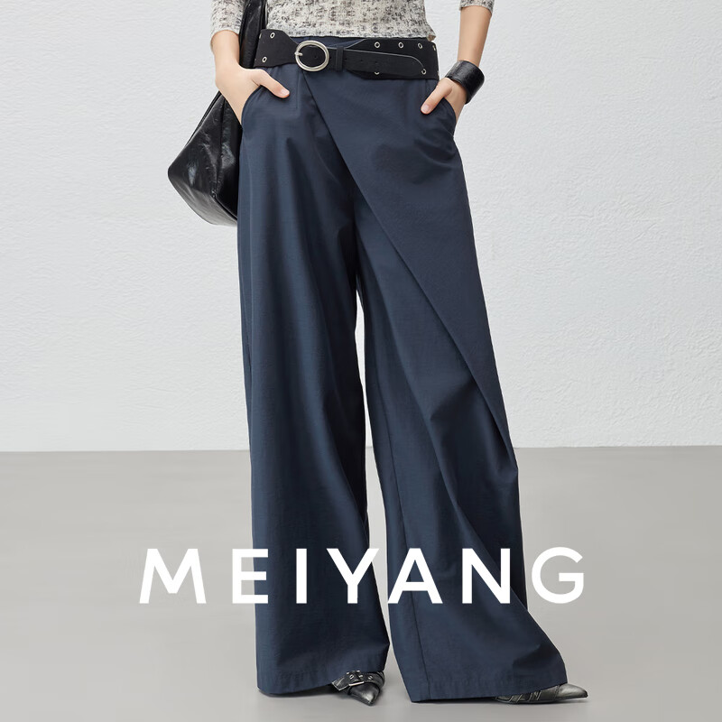 美洋（MEIYANG）梅川三号西裤 解构主义直筒裤【零压系列大60】 藏蓝色（常规版） M